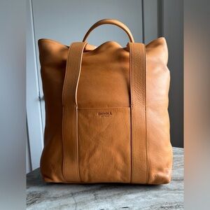 SHINOLA Detroit Leather Tote Bag Tan Natural Shopper Slouchy Supple